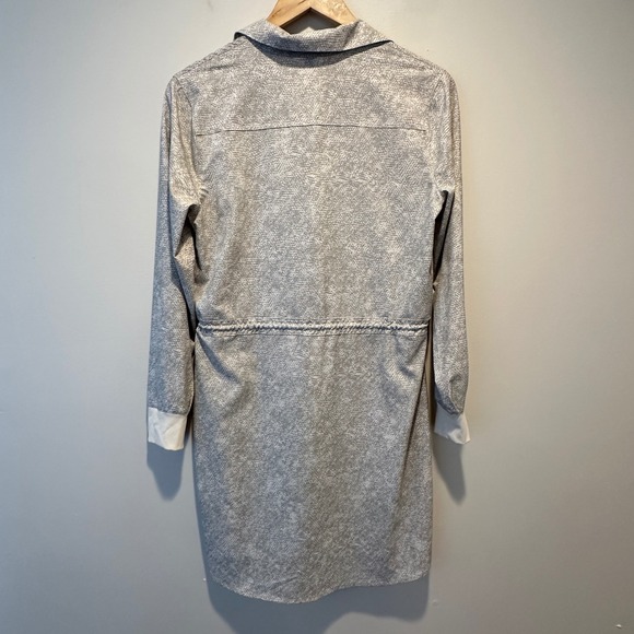 Athleta Zuma Shirt Dress Womens Small Snake Print Long Sleeve Athleisure Travel - Picture 12 of 12